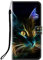 Sunrive Kompatibel mit Samsung Galaxy A16 5G Hülle,Magnetisch Schaltfläche Ledertasche Schutzhülle Etui Leder Case Handyhülle Tasche Schalen Lederhülle MEHRWEG(Q Katze 6)