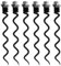 TOPBATHY 6 Pieces Replacement Twist Drill Bits for Wine Ovens, Metal Corkscrew Replacement Part, Multifunctional Bottle Opener, Black, 8.5 cm