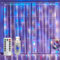 Joparri Lichtervorhang 300leds 3x6m Lichterkette innen fenster 2x Lichterketten Vorhang 8 Modi mit Timer, Wasserdichte LED Weihnachtslicht Fenster Innen Außen Deko, Zimmer, Hochzeit, Ramadan, Farbe