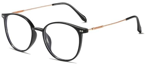 Genérico Gafas de Lectura Progresivas Multienfoque con Anti Luz Azul para Hombres y Mujeres, Lectores de Computadora de Marco Grande de Moda(Negro,2.5 x)