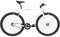 FabricBike Original - Single Speed Fixie Bike, 28 Zoll, Fixed Gear, Singlespeed Fahrrad Retro, Fixie-Räder, Hi-Ten Stahlrahmen, 10,45 kg (Größe M). (White & Black, L-58cm)