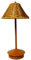Générique Lampe de table Boho Rattan, lampe de bureau en osier rechargeable et sans fil, lampe en bambou vintage à 3 couleurs dimmable pour chambre à coucher, salon, maison de campagne (Marron)