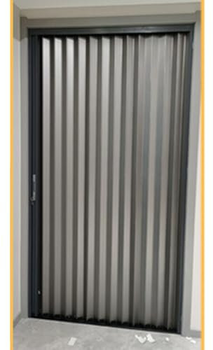 80 Zoll hohe Akkordeon-Schranktüren für Schlafzimmer, weiße einziehbare Türen, Faltschiebetüren für Badezimmer, Waschküche, Treppenhaus, Trennwandtor (79 Zoll x 80 Zoll/200,7 cm x 203,2 cm)