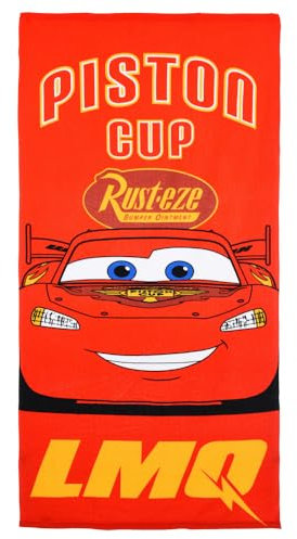 CARTOON Disney Cars Strandtuch aus Polyester-Mikrofaser für Kinder, 240 g/m², Größe 70 x 140 cm