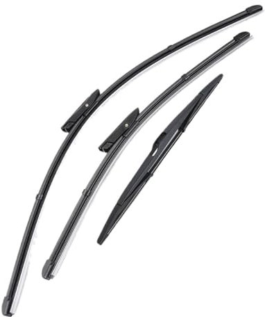 NANGAEBPPW Juego De Escobillas Limpiaparabrisas Delanteras Y Traseras para R&enault para Megane 3 Hatchback Coupé 2008 2009 2010-2016