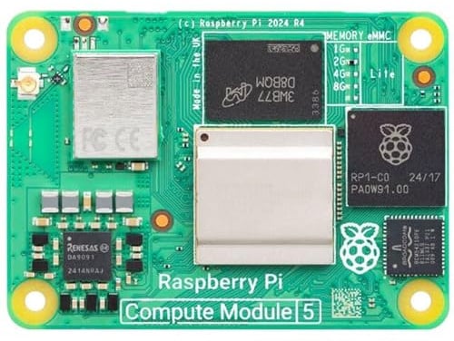 Raspberry Pi® Compute Modul 5 CM5002032 (2GB RAM / 32GB eMMC) 4 x 2.4GHz