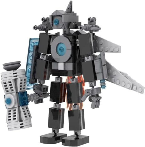Skibidi Toilet Titan Building Blocks Toy Cameraman Speakerman Clock TV Man Monitor Action Figure Model Horror Game Multiverse Upgraded Adults Kids Fans Collectible Animation Birthday Gift ﻿ A