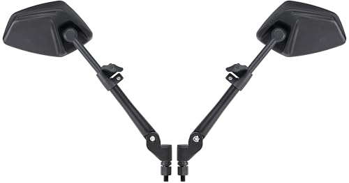 FENRIR E Geprüft Motorrad Spiegel Seitenspiegel Rückspiegel Unzerstörbar Faltfunktion Blendschutz Gebogene Linsen Anti-Vibrations Einstellbar kompatibel mit Off-road Enduro Adventure Tourer(801-0118)