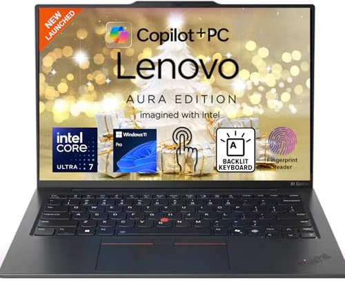 Lenovo ThinkPad X1 Carbon Business Laptop | 14 WUXGA Touchscreen, FP Reader, Backlit KB | Intel Ultra 7 255U 12-Core CPU | 32GB LPDDR5 RAM, 4TB SSD | WiFi 7, Bluetooth 5.4, Thunderbolt 4