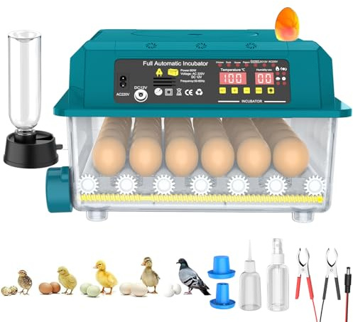 Incubatrice Uovo Automatico 10-36 Uova, Incubatrice Uovo Automatico, Incubatrice Con inversione automatica delle uova e umidificazione automatica (A-36 Uova)