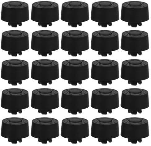 CHICAMPERA 25 Stück Teiliges PC gehäuse fußset Push in Anti rutsch Vibrationsdämpfende Gummipads Stoßabsorbierende Chassis stützfüße für Stabile Montage und Geräuschreduzierung