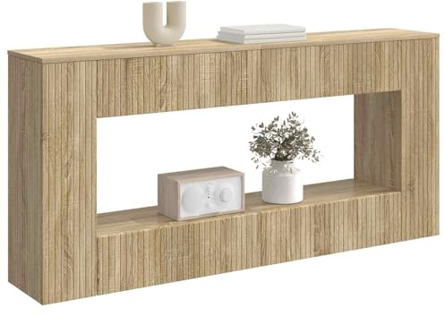 vidaXL Konsolentisch Sonoma-Eiche 155 x 29 x 74 cm Holzwerkstoff