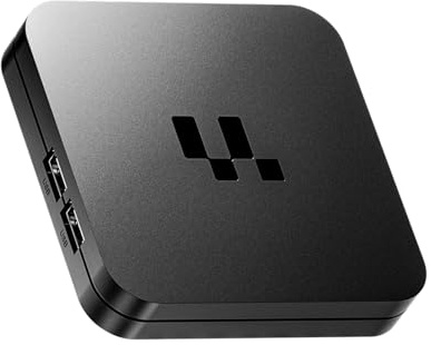 XUMIUZIY Android 16 TV Box, Dispositivo de Transmisión 4K UHD con Control Remoto, CPU Quad Core, 2GB + 16GB, Bluetooth, WiFi 2.4G y 5G, Ethernet, HDMI 2.0, Smart TV Box para Juegos (Black)
