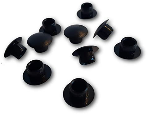 100 Bouchon de recouvrement plastique, noir, pour alésage