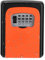 ZHEGE Key Box Wall Mounted Lockbox, 4 Digit Combination Key Safe Box, Weatherpropof Key Lock Box for Easy & Secure Acess to Spare Keys at Home Garage AirBnB Office School, Small Key Storage, Orange