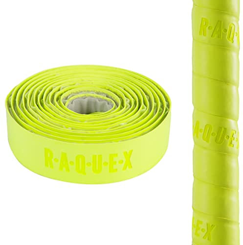 Raquex, Nastro Grip in PU da Hockey: Alta aderenza, Morbido e Assorbente, Adesivo, Formato Extra Lungo (Giallo)