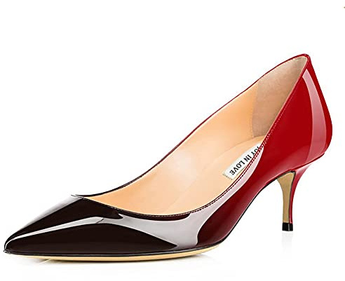 JOY IN LOVE Women's Shoes Low Heels Pointy Toe Kitten Heel Daily