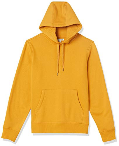 Amazon Essentials Felpa con Cappuccio, Non Apribile, Disponibile in Taglie Big & Tall Uomo, Oro, L