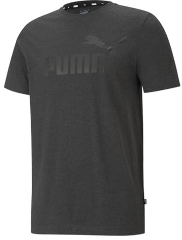 PUMA Men's ESS Tee, Dark Gray Heather, S