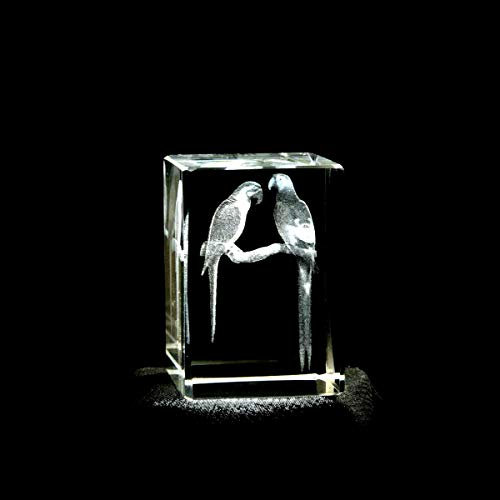 ERN Kristallglas Figur - Aras - 3D Laser Glas Skulptur | 45 x 30 x 30mm | Deko & Geschenkidee