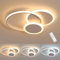 MOUNM led deckenleuchte dimmbar 3000K - 6000K, wohnzimmer lampe decke mit Fernbedienung 42 * 35cm 30W, deckenlampe für Schlafzimmer, Küchen, Flure, Balkone, Haustüren, Kinderzimmer