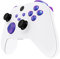 eXtremeRate Botones sin Letras para Xbox Series X/S Mando - Kit Completo de Bumpers, Gatillos, Botón de D-Pad, ABXY - Teclas Repuestos para Xbox Core Controller (Azul a Violeta)