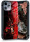 Anime Hartglas Glänzend Manga Stoßfest Schutzhülle für iPhone 13 (Asta and Yami Black Clover)