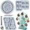 Silikonformen epoxidharz,Epoxidharz set formen, epoxidharz formen silikon, 13 Stück epoxidharz set, für DIY Rotierendes Riesenrad Bilderrahmen