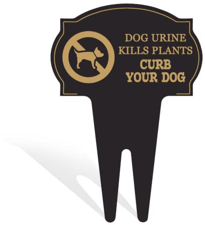 Schild mit Aufschrift No Peeing Dog – Stop Dogs From Peeing On Your Yard Rasenschild – doppelseitiges Design