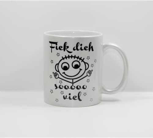 online-hut - freche Sprüche Tasse - fick dich sooo viel - Lieblingstasse - Pearl Silver - SP-19