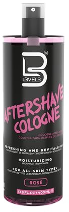 Level 3 After Shave Spray Cologne - Softens Skin - Refreshes and Relieves Face and Skin - Moisturizing Formula L3 - Level Three After Shaving Fragrances for Men (Rose)