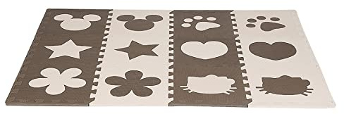 Puzzlematte aus Schaumstoff, Kinder- und Baby-Fußmatten aus Schaumstoff, Spielmatte für Kinder, Puzzle-Schaum, Herzmotiv, 48Puzzleteile aus Eva-Schaum, ohne48-teilig