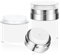 Ynaice Airless Pumpe Tiegel, 2 Stück 50ml Cream Spender Airless Pumpspender Leer Nachfüllbar Pump Behälter Cosmetic Cream Jar Tragbarer Reise Vakuum Pumpflasche Behälter für Creme Lotion