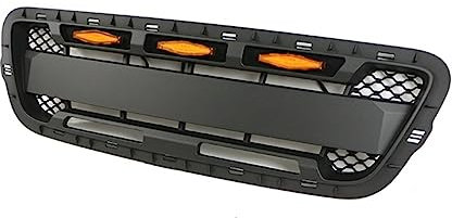 Frontgrill Einsatz Mattschwarzer Frontstoßstangengrill Mit Lichtgitter Für Ford Für Ranger 1998–2000 KüHlergrill (Farbe : with Light)