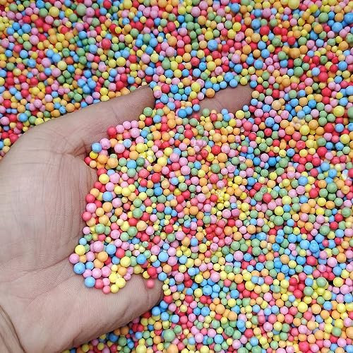MINGZE 2pcs mehrfarbige Schaumkunststoffkugel (21 Schaumstoffkugeln), Bastelschaum Ball, verwendet für Kinder DIY Kunst und Handwerk Dekoration, Heimdekoration, Hochzeit und Party Dekoration.
