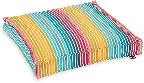 H.O.C.K. Yucatan Outdoor Sitzkissen/Stuhlkissen für den Garten, wasserabweisend/lichtecht (6-7) (50x50x5cm, Magenta)