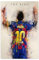Fußballstar Lionel Poster Fußball Messi Sport Leinwanddruck Kunstdruck Wand ungerahmt 40 x 60 cm