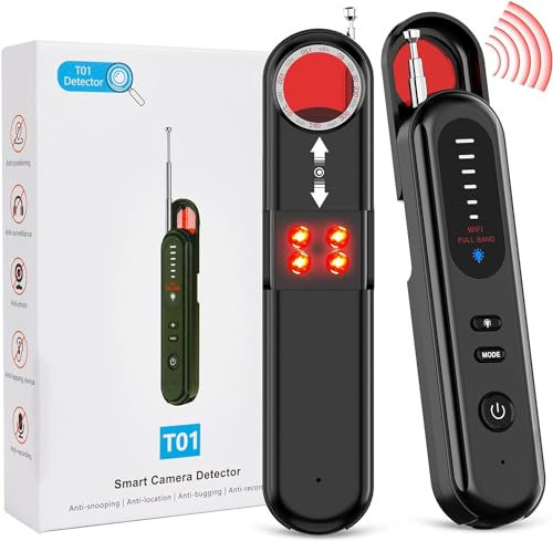 SONGYUKA Hidden Camera Detector, GPS Bug Detector Device, Anti Spy Detector, RF Detector for GPS Tracker GSM Listening Device Spy Camera Hidden in Office Car Meeting Hotel Bathroom