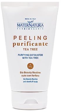 Maternatura, Gommage pour Cuir Chevelu Pelliculaire au Tea Tree, Exfoliation Douce pour un Cuir Chevelu Sain, Routine Beauté Bio pour Cuir Chevelu Pelliculaire, Made in Italy - 150 ml