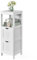 COSTWAY Badschrank schmal, Badezimmerschrank mit 2 Schubladen & offenem Fach, Badkommode modern, Aufbewahrungsschrank Schrank für Badezimmer & Wohnzimmer, 30 x 30 x 90 cm, weiß