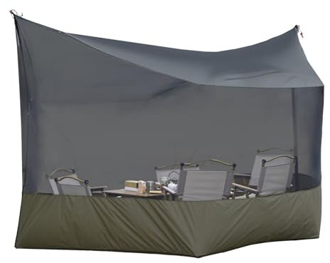 Onewind Mosquitera, malla de poliéster alternativa para camping, hamaca de lona, protección de 360 grados para camping, patio, patio trasero y senderismo, mochilero, verde OD