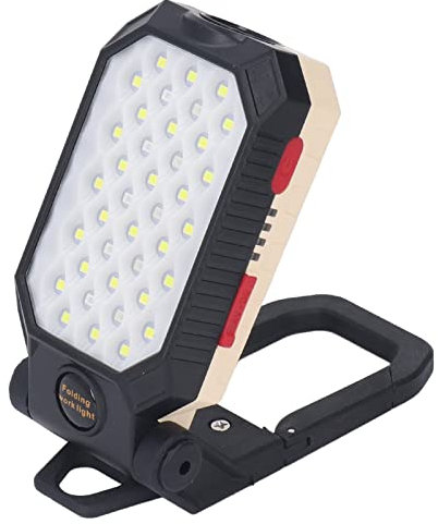 FLEXMAN LED Arbeitsleuchte, 1000 Lm, Wasserdicht, Faltbar, Verstellbar, Magnetisch, Kabelloses COB Flutlicht, Mechanisches Licht mit 3 Lichtmodi für Den Außenbereich, Autoreparatur