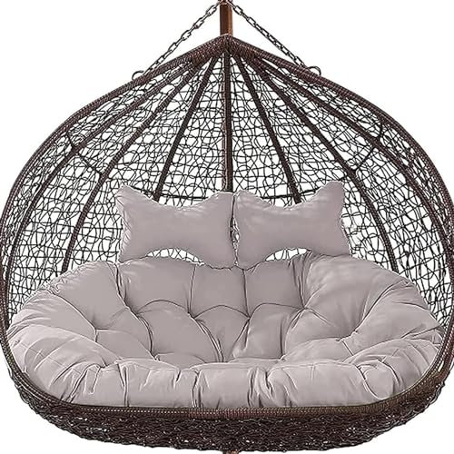 JTBDWOSK HäNgesessel Kissen, Twin Sitzkissen HäNgesessel 2 Personen, Ultra Dick Anti-Verformung Auflagen Polster Für Schwingsessel, Outdoor Indoor HäNgesessel Polsterauflage,2