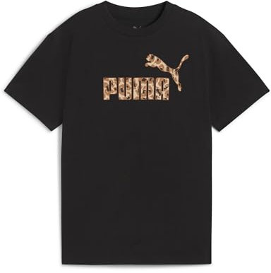 PUMA Mädchen ESS Animal Logo Infill Tee G T-Shirts, PUMA Black, 140