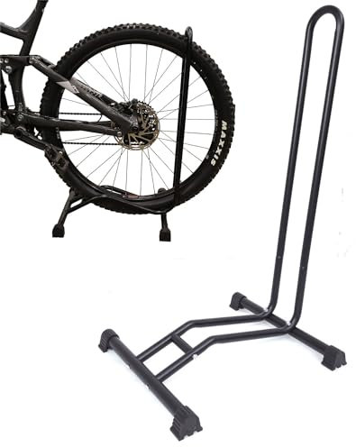 Taylor & Brown Bike Floor Stand Freestanding Upright Bicycle Parking Storage Rack Space Saver Suitable for Mountain Bike, Road Bike with Wheel Diameter Max 29 Inches