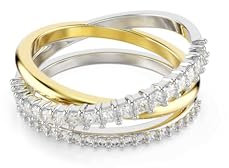 Swarovski Hyperbola Ring, Verschiedene Schliffe, Weiß, Metallmix