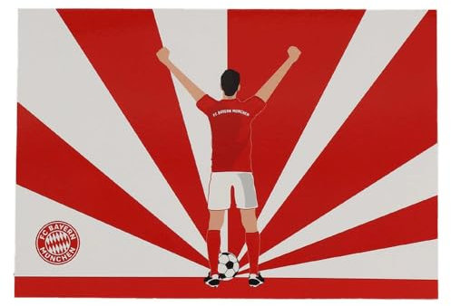 FC Bayern München Grußkarte - Spieler - Klappkarte mit Umschlag | Karte FCB