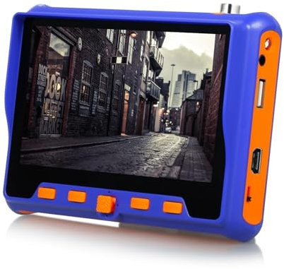 Tester TVCC, Tester CCTV HD da 5 pollici 6in1 1080p Monitor ADH/TVI/CVI/VGA/Tester fotocamera 8MP 5MP 2MP 720P Tester cavo UTP PTZ,Tester per cavi