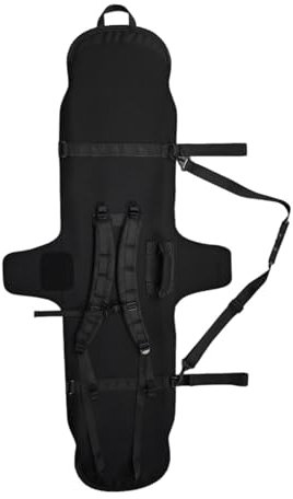 Qianly Snowboard Cover Sleeve Case Ski Board Protective Cover Backpack Portable Sbr Neoprene Carry Case Snowboard Bag for Women Men, 145 cm
