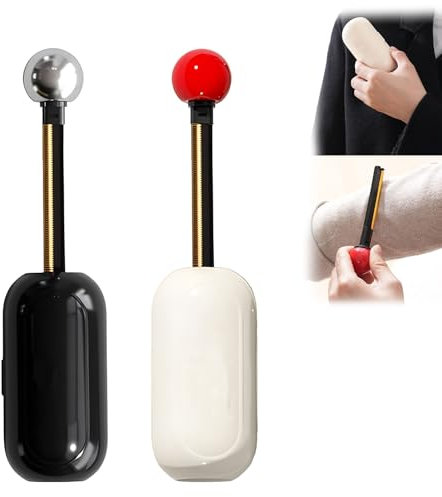 VARKAGE 2 Stück Portable Lint Roller, Reusable Sticky Roller, 2 in 1 Fusselrolle Kleidung, Entfernt Haare und Pilling aus Der Kleidung, Fusselrasierer, für Kleidung, Teppiche, Sofas, Bettlaken